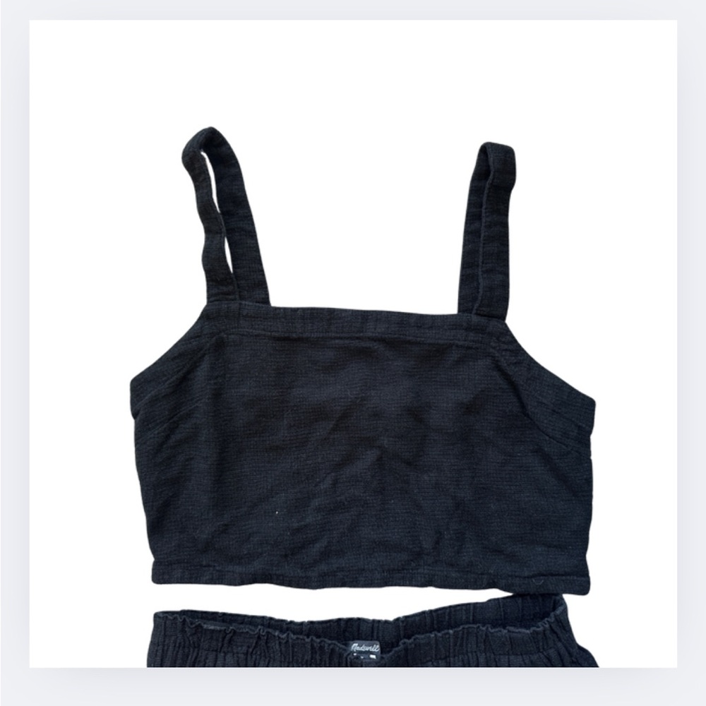 Madewell Breezewoven Matching Set: Pull-On High-Rise Straight Pants + Top - Picture 4 of 10